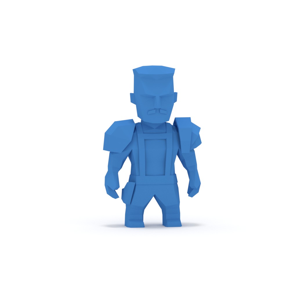 Low poly soldier preview image 1