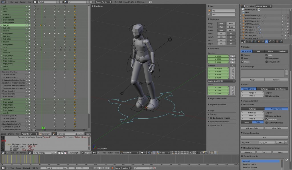 melon walkcycle tired and strong preview image 1