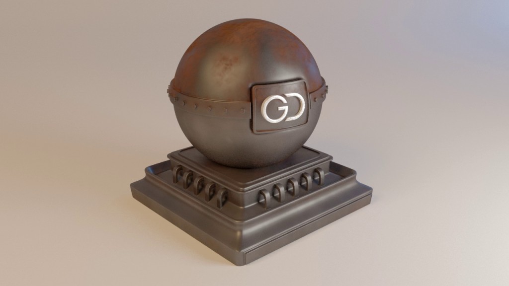 Industrial Rusty Iron procedural material for Cycles preview image 1