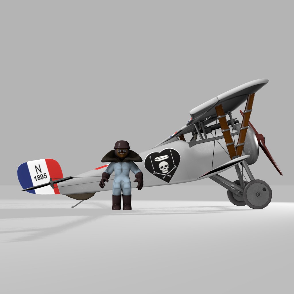 WW1 NIEUPORT 17 + pilot preview image 1