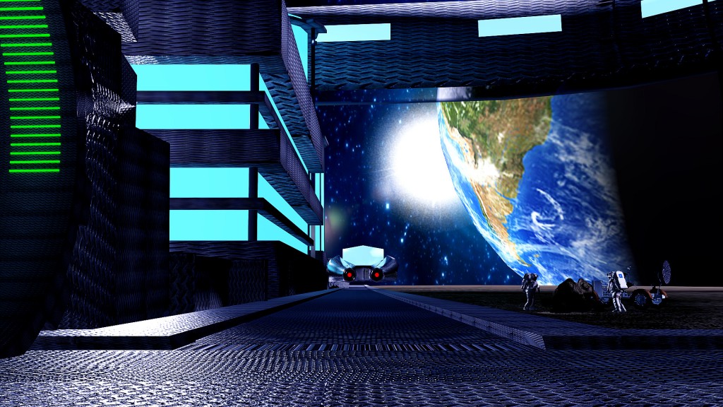 sci-fi escena en Blender internal preview image 3