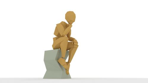 Low Poly Man Rig preview image