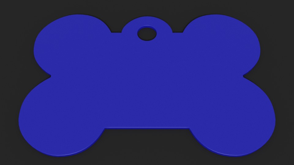 Dog Tag (Bone Shape) preview image 3