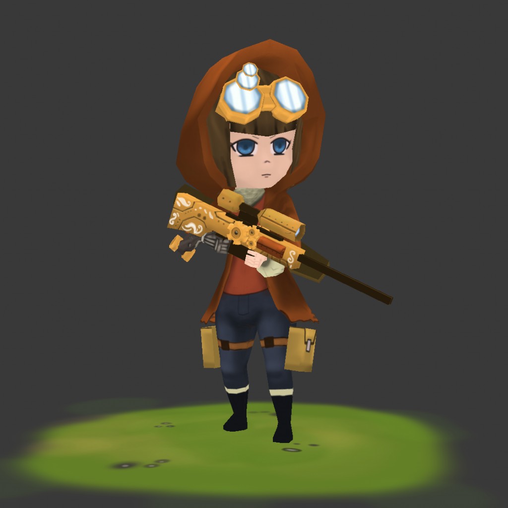Low Poly Steampunk Character preview image 1