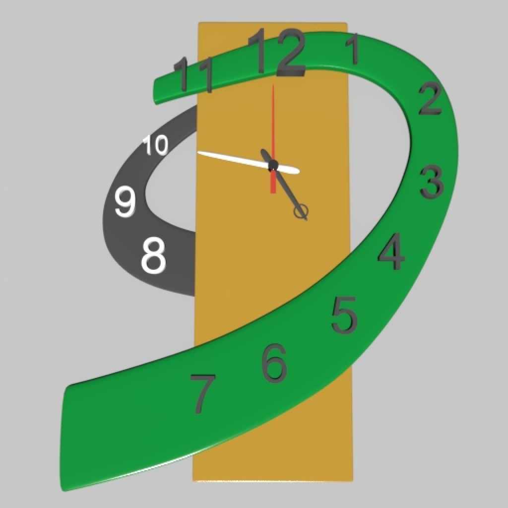 Artistic Wall clock for Baby boy/girl Room or a Cartoons Series preview image 1