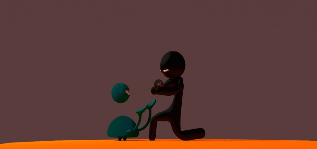 Ninja stickman and monster  preview image 1