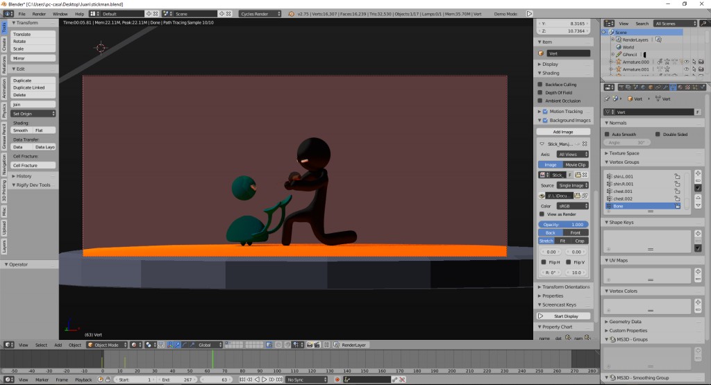 Ninja stickman and monster  preview image 2
