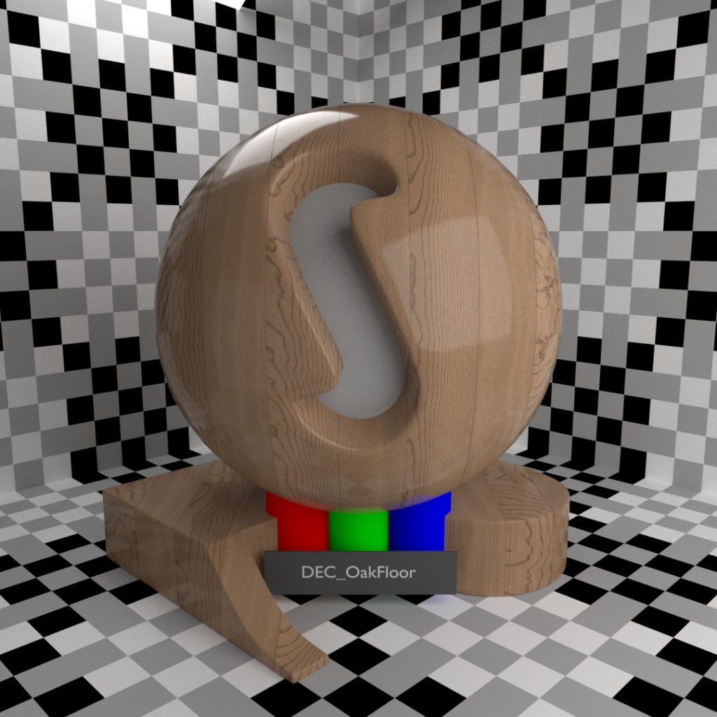 Cycles Procedural Oak Floor Shader preview image 1