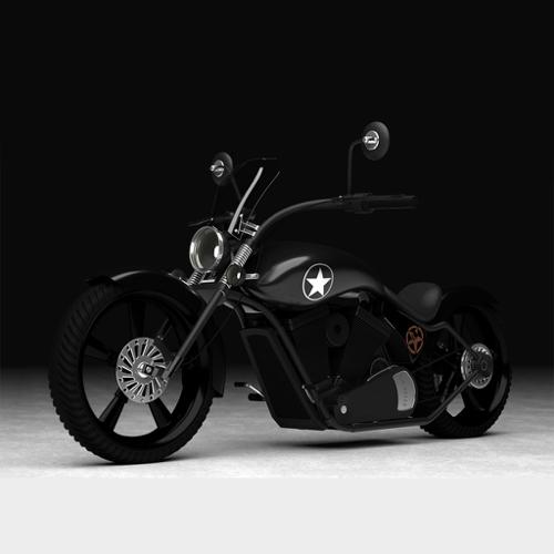 Chopper bike (with materials) preview image