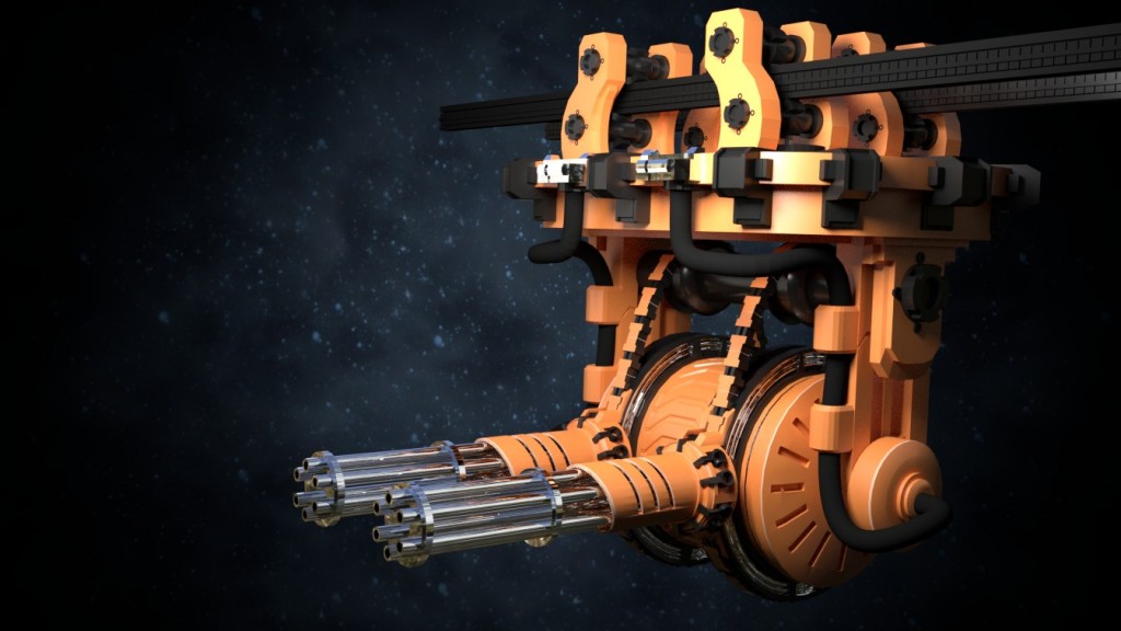 Sci-fi Machinegun preview image 1
