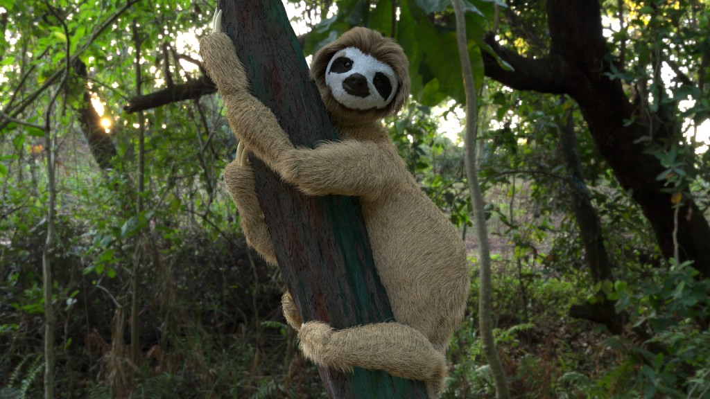 Sloth Simple Rigged preview image 2