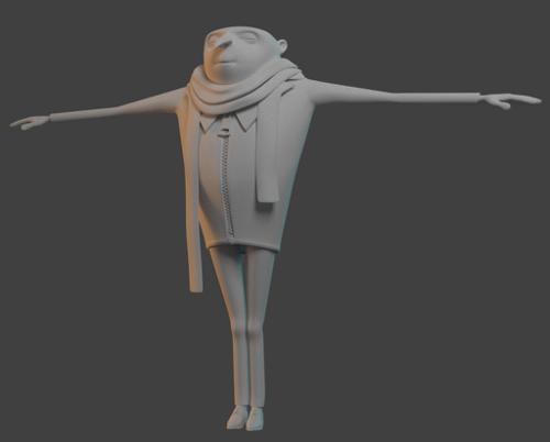 Gru blend and obj preview image