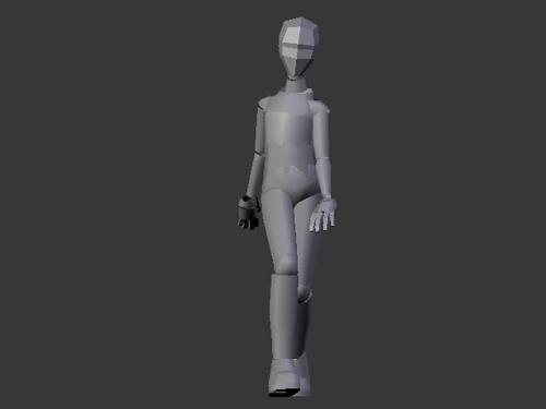 Female walk cycle preview image