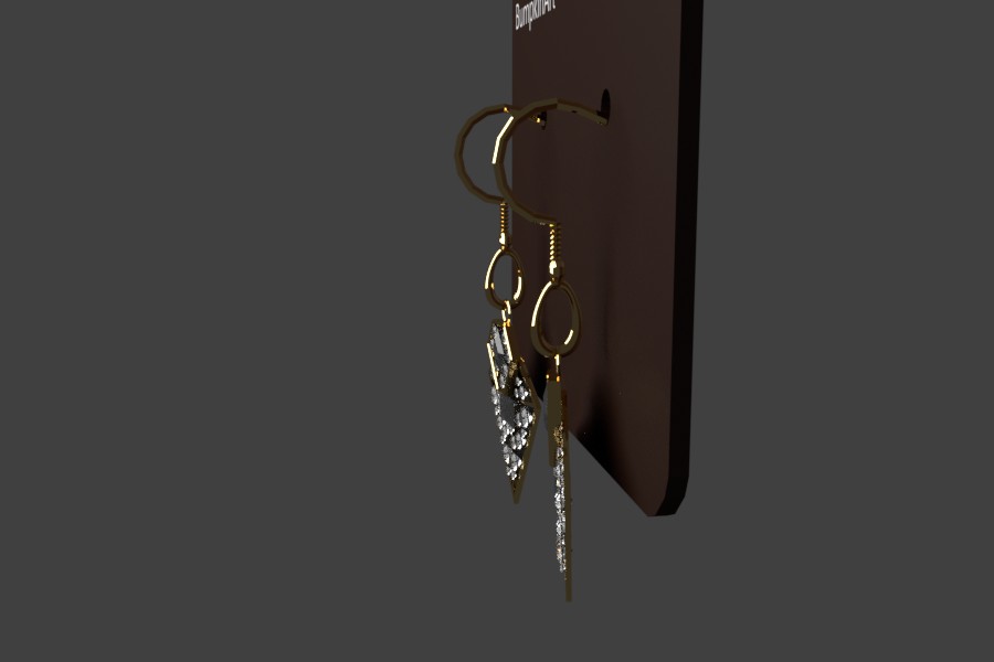 BumpkinArt Jewlery #1 - A pair of Earrings on a Display Card preview image 3