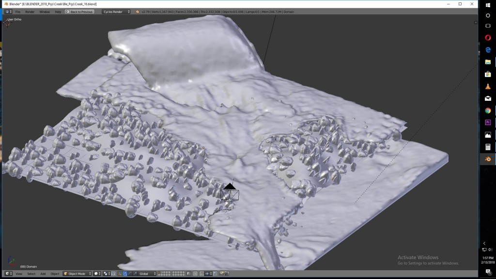 Realistic Stream Animation Scene preview image 2