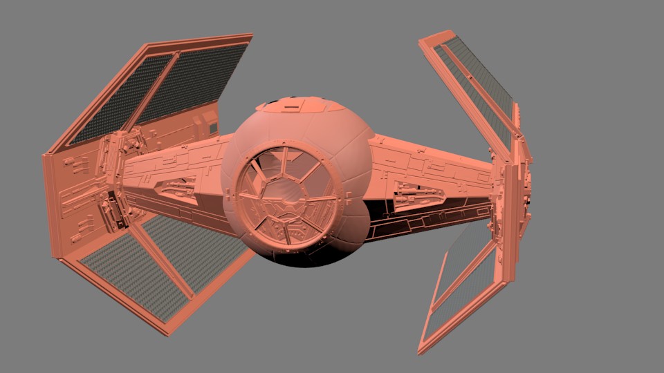 Darth Vader Red Tie Fighter preview image 1