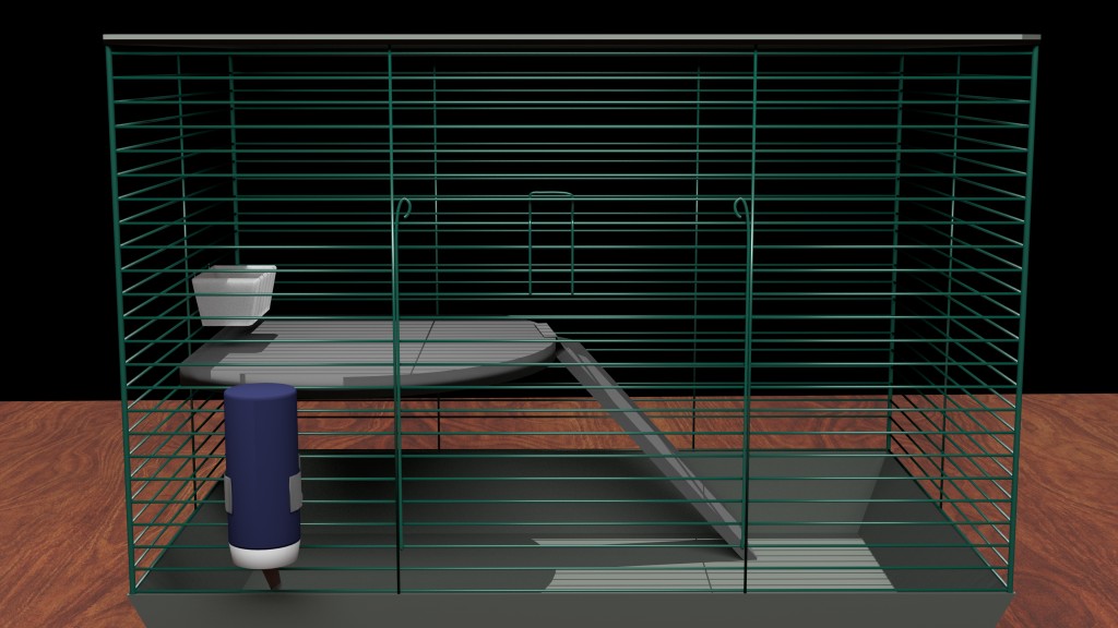 Small Pet Cage, Food Bowl and Water Bottle Included preview image 2