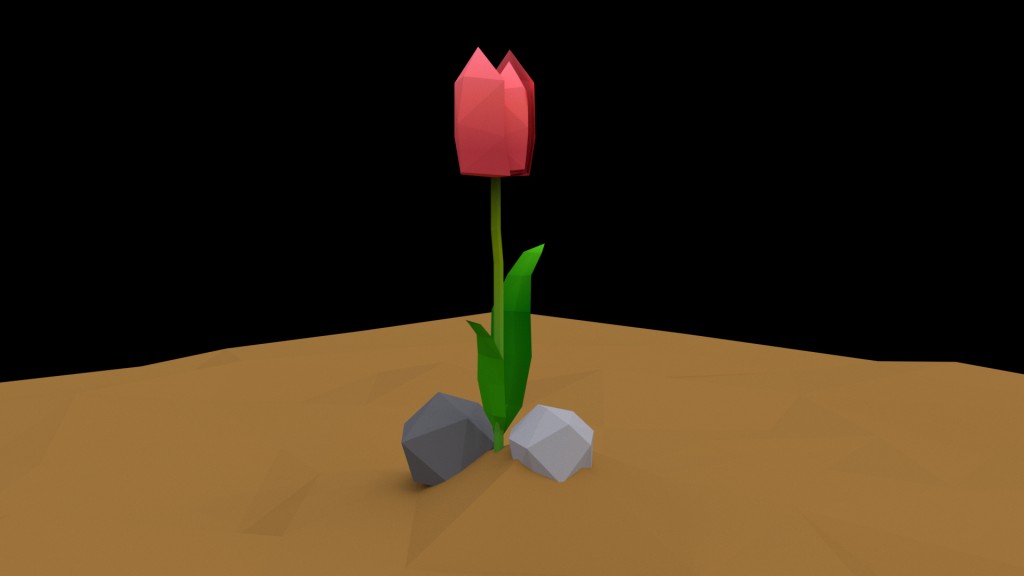 Tulipan Low Poly preview image 2