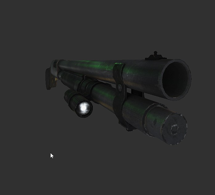 low poly remington shotgun preview image 1