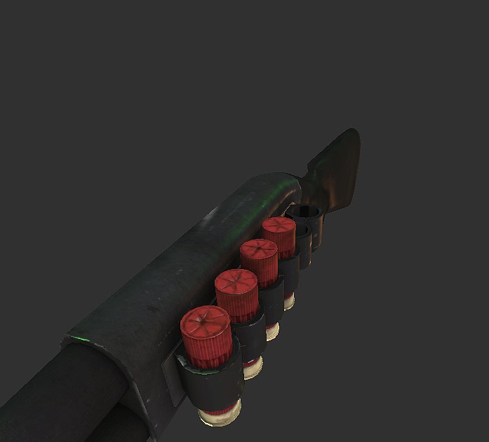low poly remington shotgun preview image 3