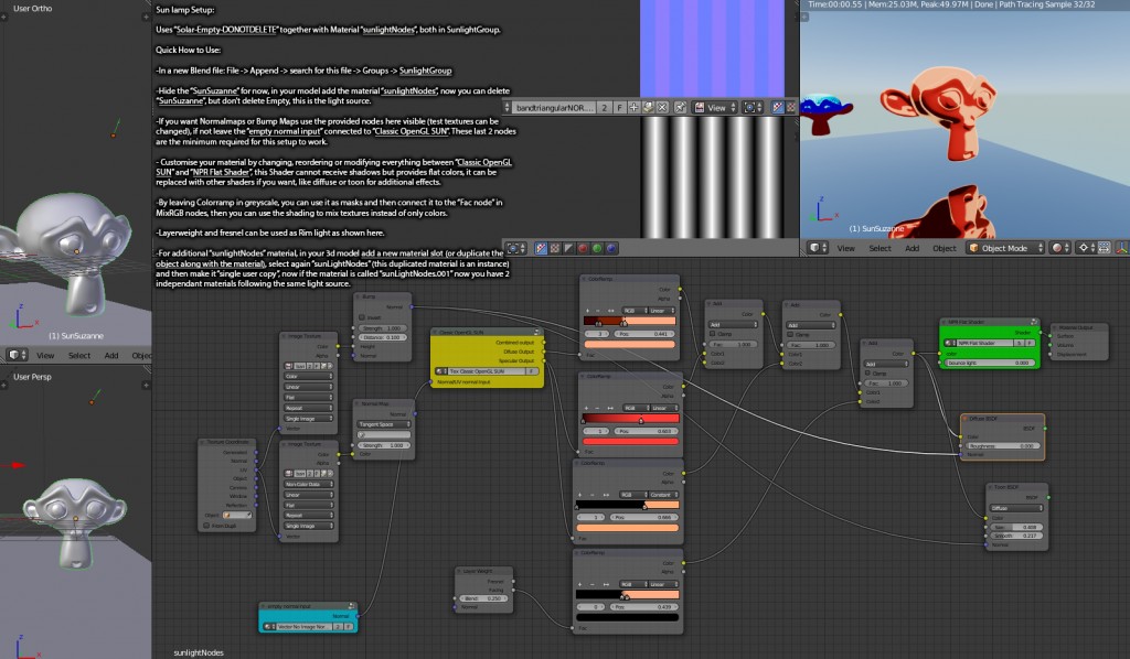 NPR node setup for Cycles v1.1 preview image 2