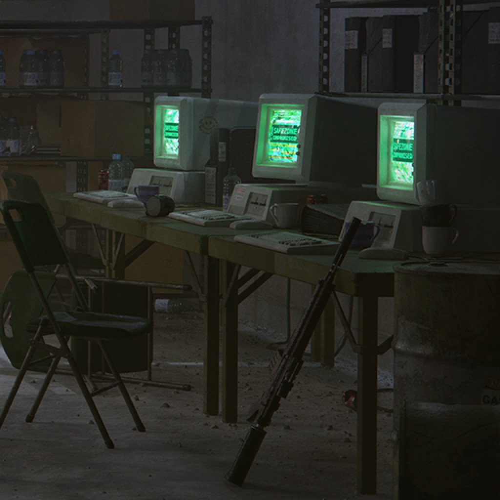 Computers, desk and chairs preview image 2