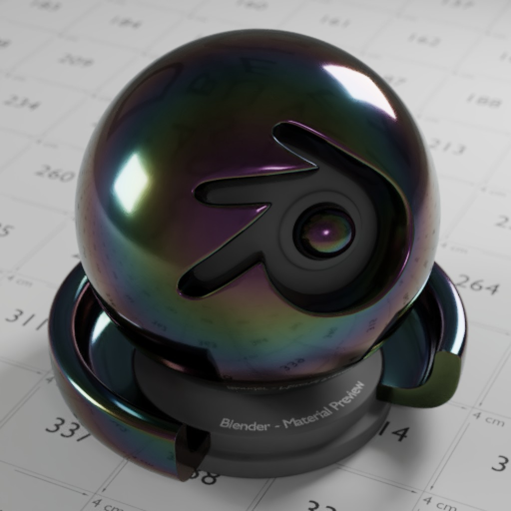 Realistic thin film iridescence preview image 1