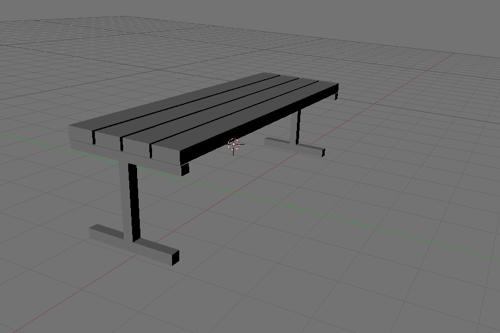 Simple Metal Bench preview image