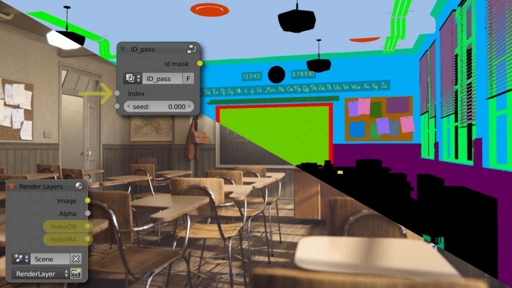 Id (index) colored pass preview image 1