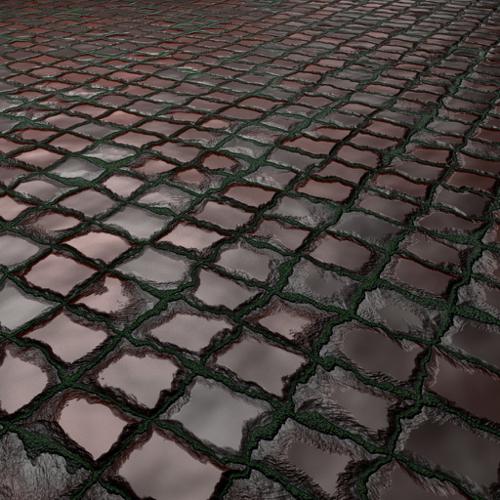Procedural wet cobblestone preview image