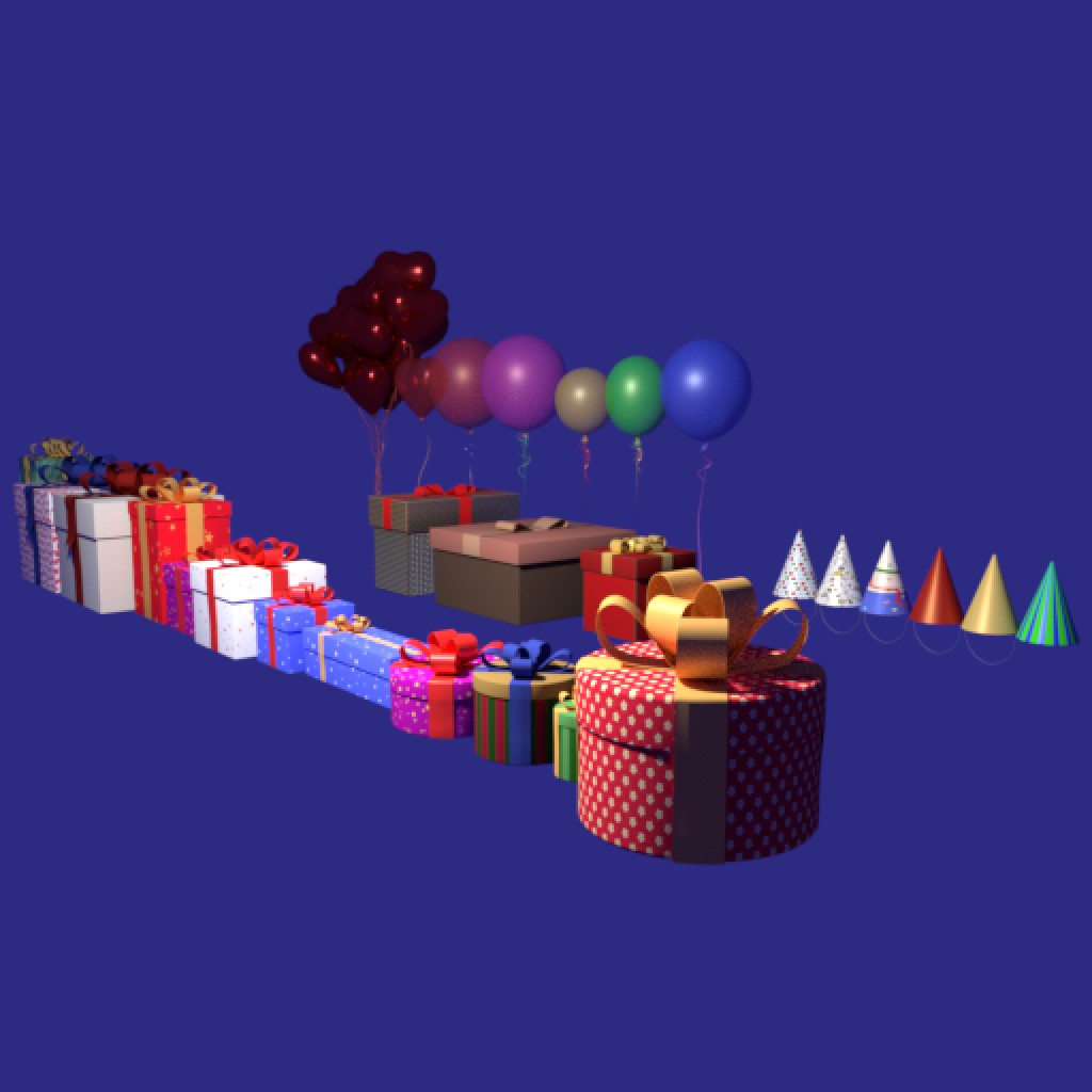 Gifts, balloons preview image 1