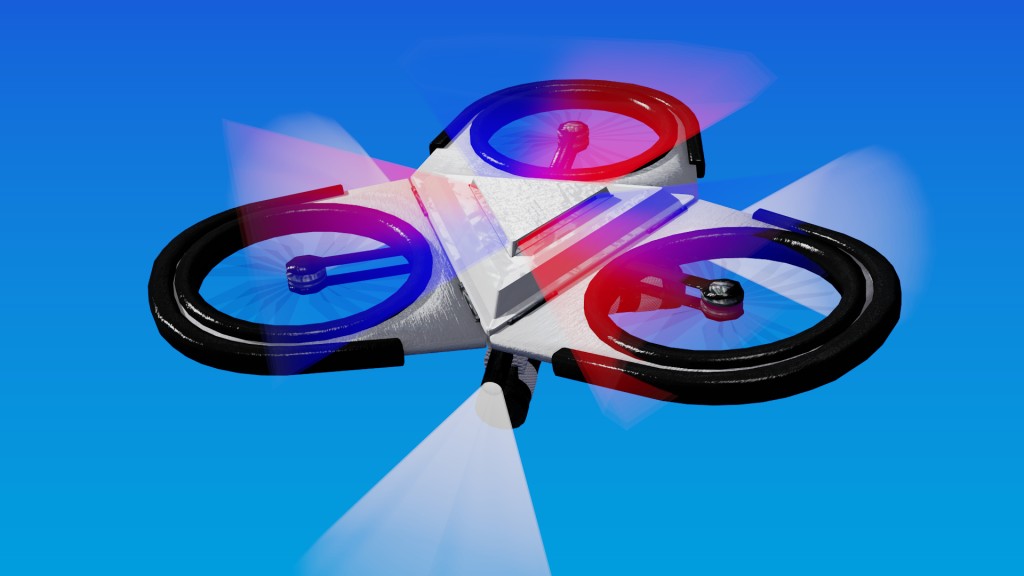 Futuristic Police Drone preview image 1