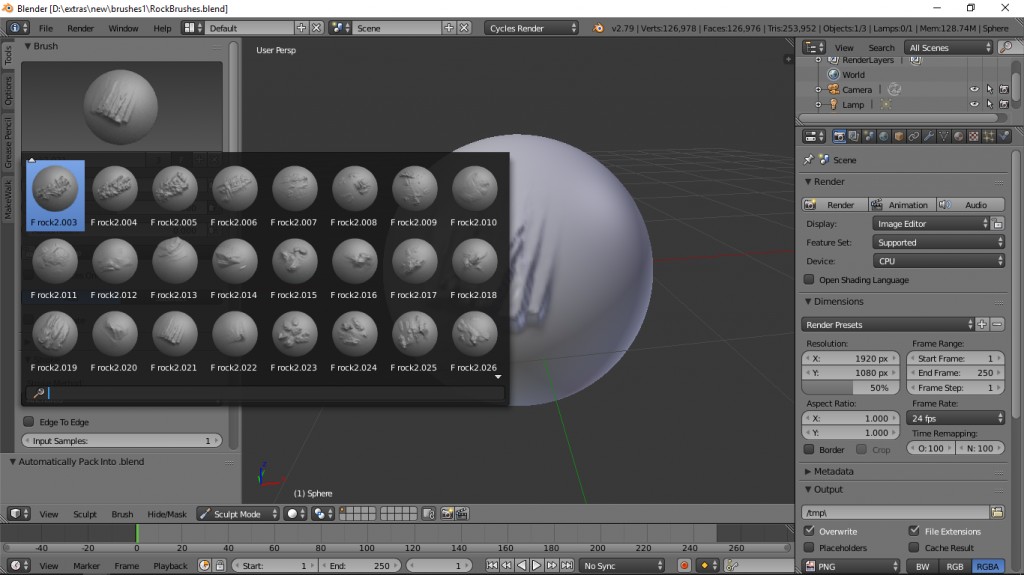 Rock Sculpt Brushes preview image 1
