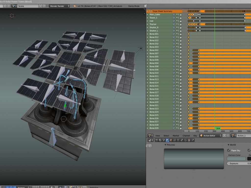 Futuristic Solar Power Tower preview image 2