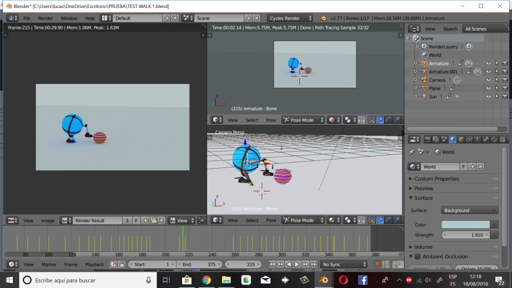 Simple Walk Test Animation preview image 3