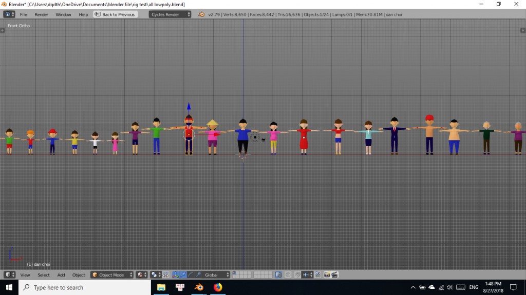 Lowpoly rigging preview image 1