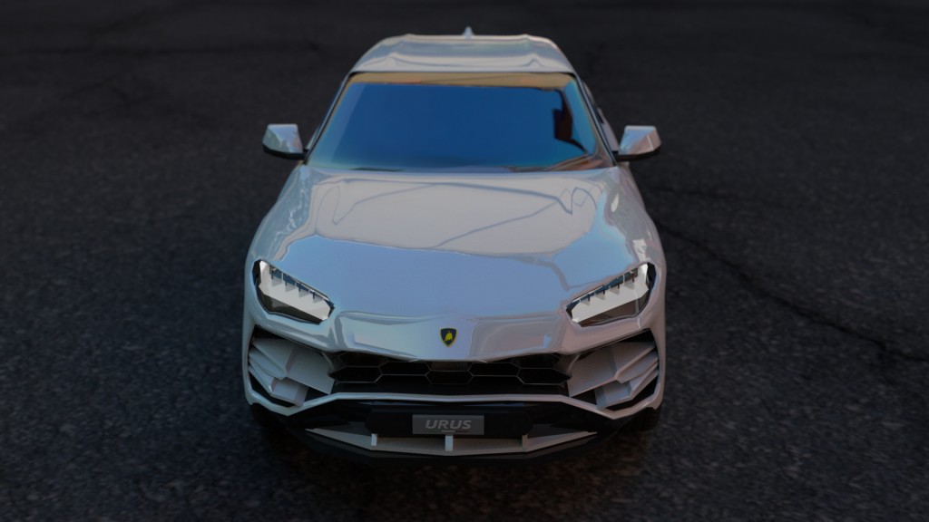 lamborghini urus 2019 free 3d model ( non rigged ) preview image 1
