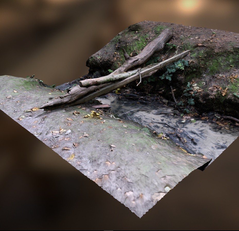 Wooden Bridge above a stream preview image 1