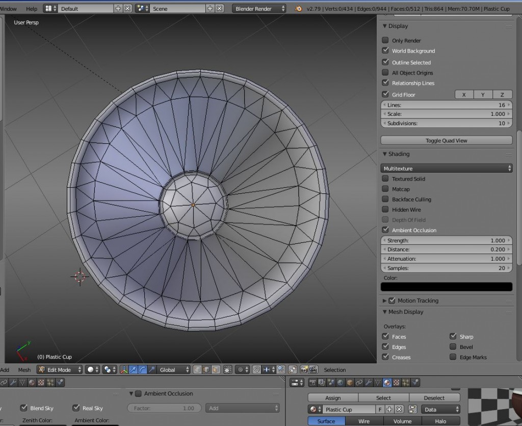 Low-Poly Plastic Cup preview image 4