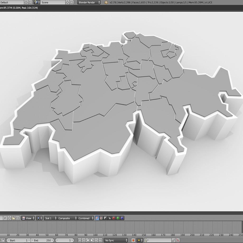 Switzerland in 3d (cantons) preview image 2