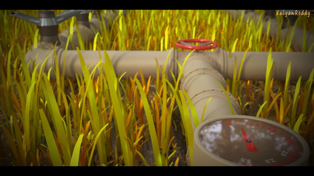 Garden with Sprinklers in it. preview image 1