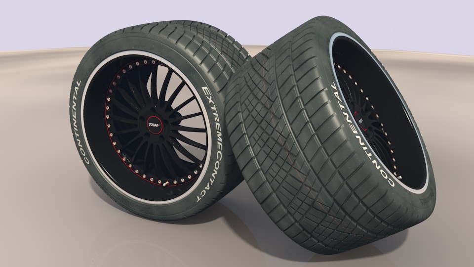 TSW wheel 10x19 with Conti ExtremeContact DWS tyre 255/35 ZR 19 preview image 1