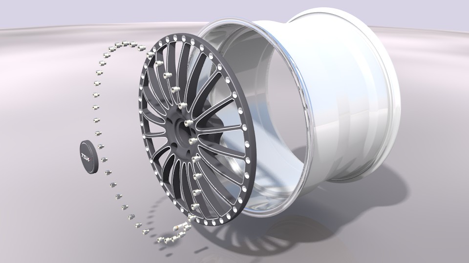 UPDATED!!! TSW wheel w. Conti ExtremeContact DWS tyre Lower Poly preview image 5