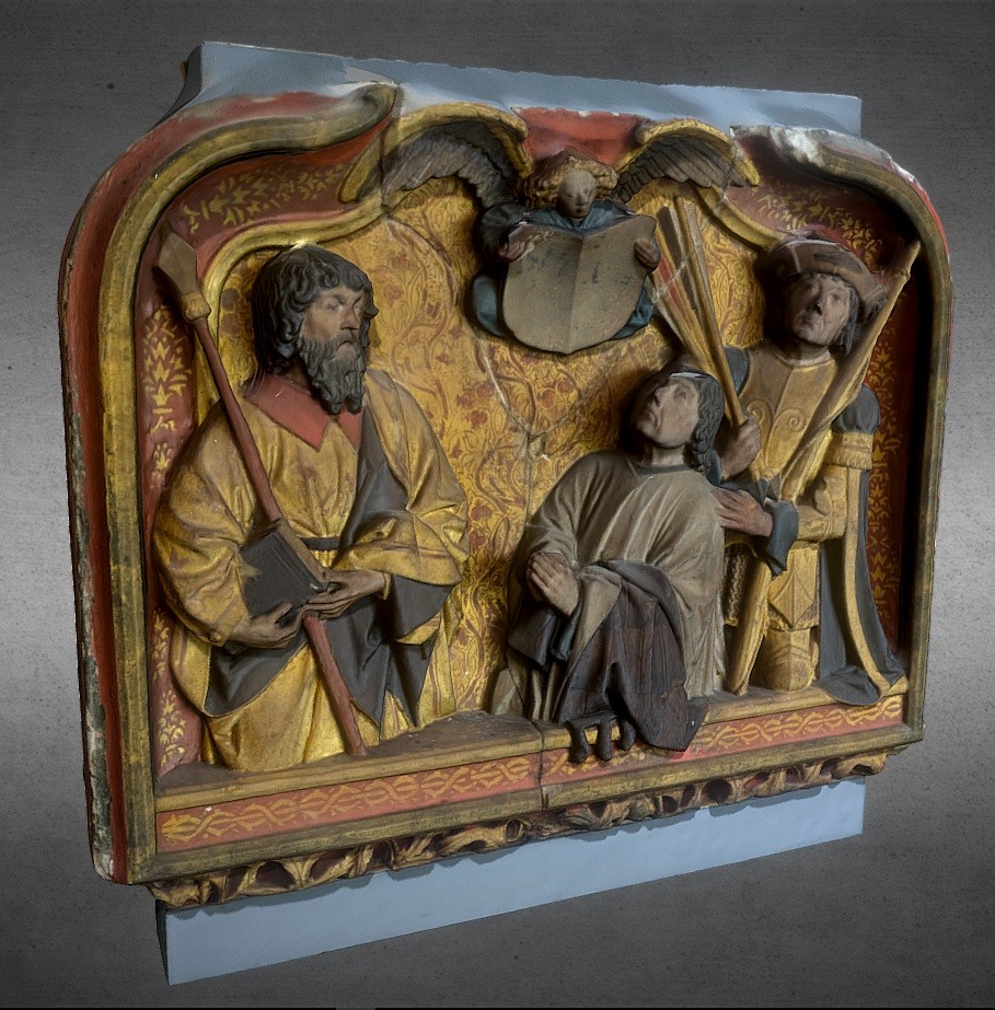 Fragment of an epitaph of a priest with the apostles preview image 1