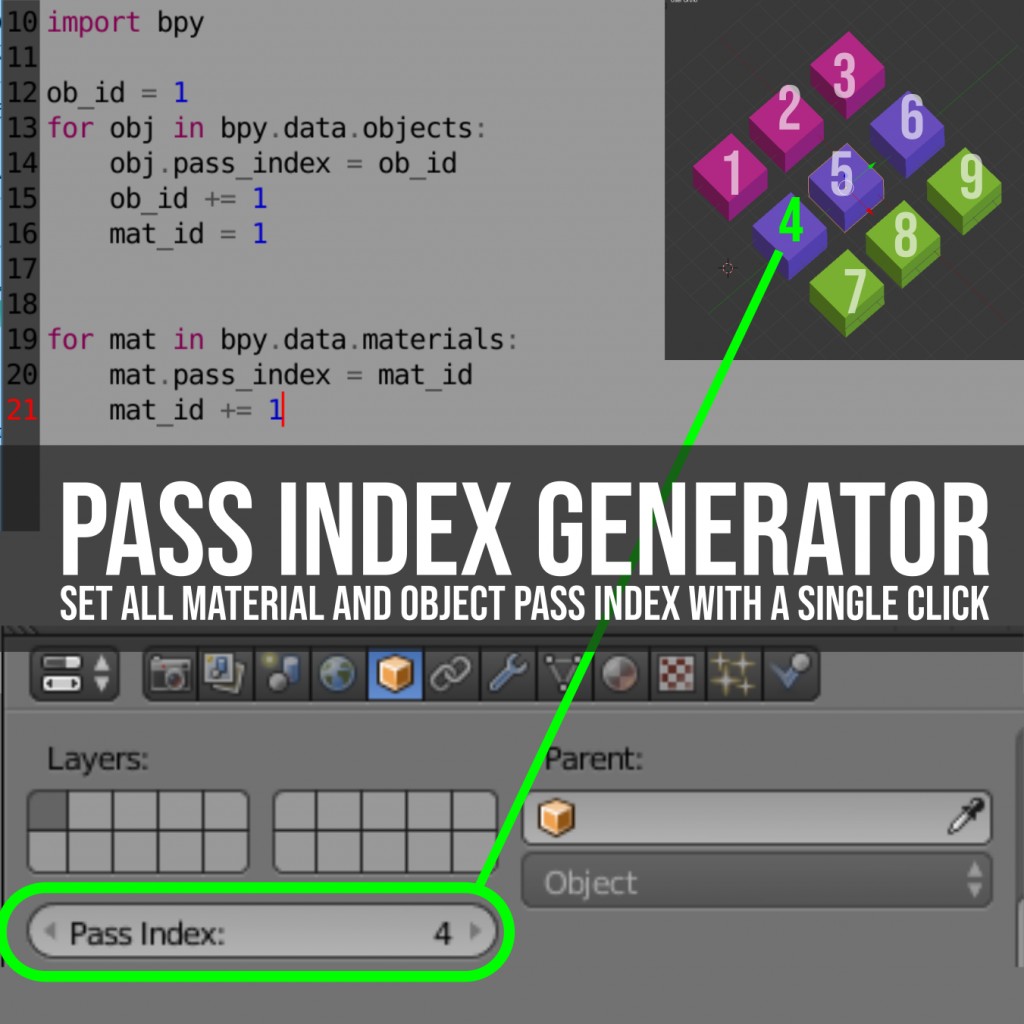 Blend Swap Auto Pass Index Generator
