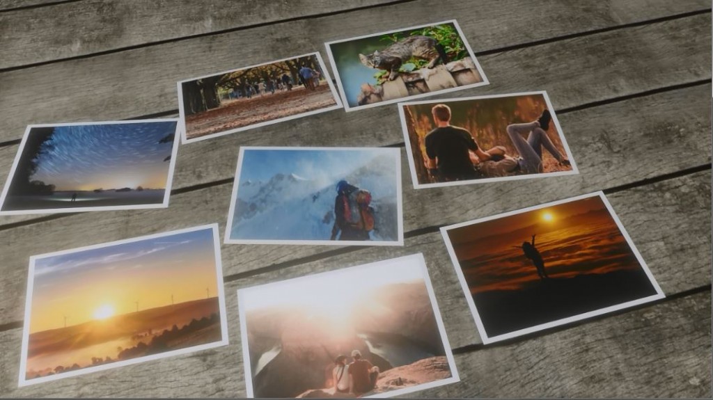 Falling Photos Template 1 - Blender 2.8 preview image 1