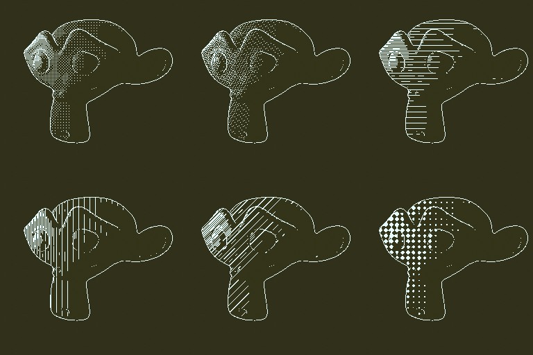 Monochromatic dithering material node [2.8] preview image 1