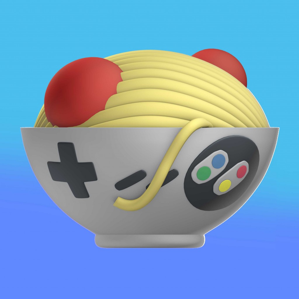 Pastaparty logo - 3D rendition. preview image 1