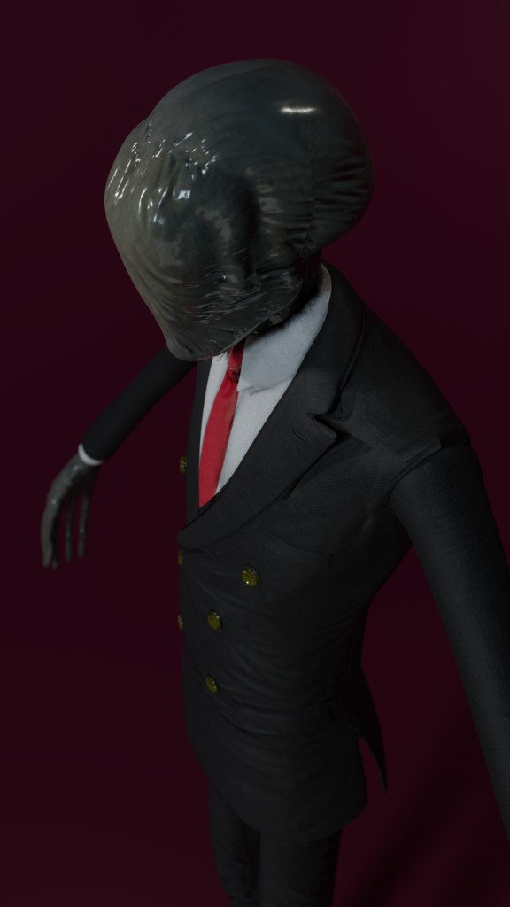 Slender Man Textured 4K preview image 1