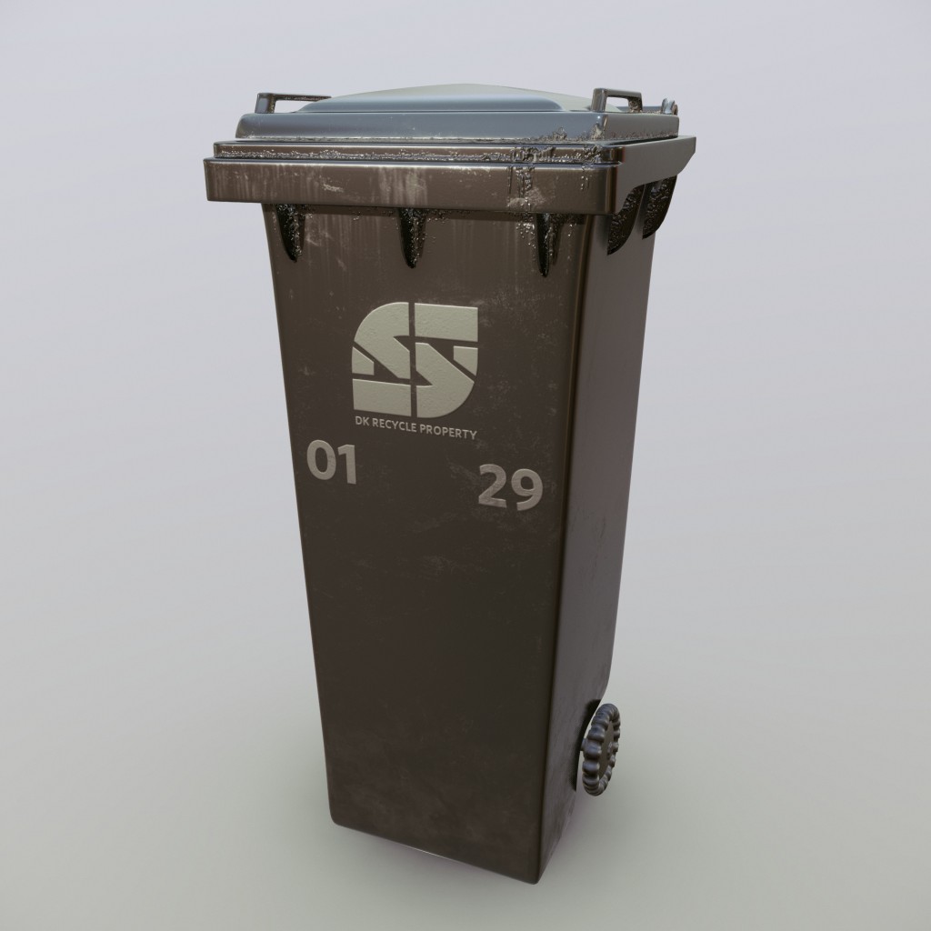 Garbage Bin PBR preview image 1